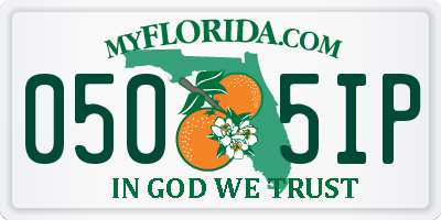 FL license plate 0505IP