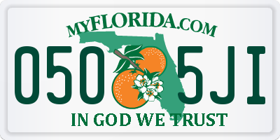 FL license plate 0505JI