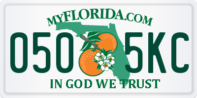 FL license plate 0505KC