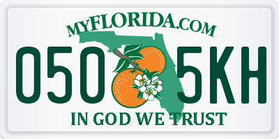 FL license plate 0505KH