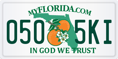 FL license plate 0505KI