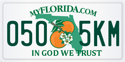 FL license plate 0505KM