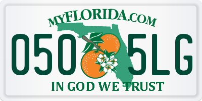 FL license plate 0505LG