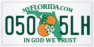 FL license plate 0505LH