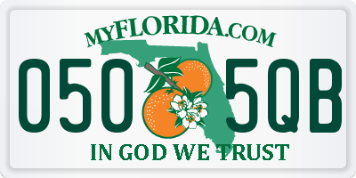 FL license plate 0505QB