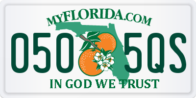 FL license plate 0505QS
