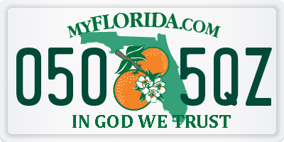 FL license plate 0505QZ