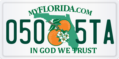 FL license plate 0505TA