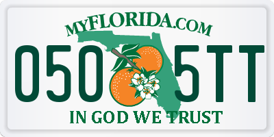 FL license plate 0505TT