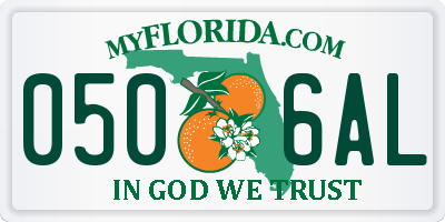 FL license plate 0506AL