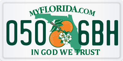 FL license plate 0506BH
