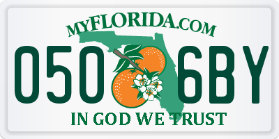 FL license plate 0506BY