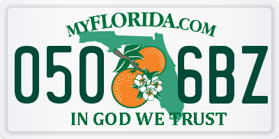 FL license plate 0506BZ