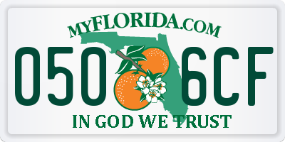 FL license plate 0506CF