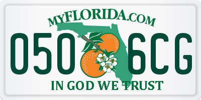 FL license plate 0506CG