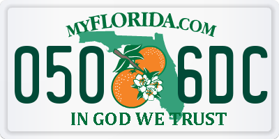 FL license plate 0506DC