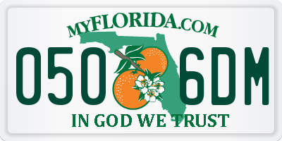 FL license plate 0506DM