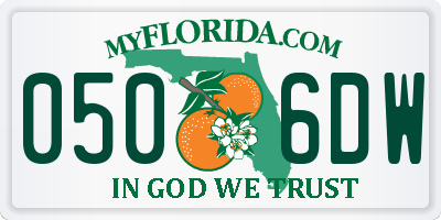 FL license plate 0506DW