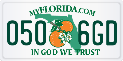FL license plate 0506GD