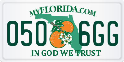 FL license plate 0506GG