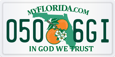 FL license plate 0506GI