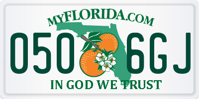 FL license plate 0506GJ