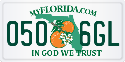FL license plate 0506GL