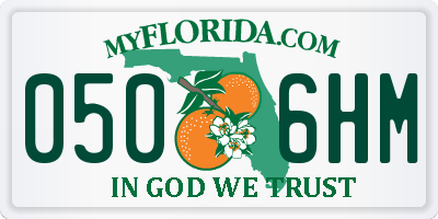 FL license plate 0506HM