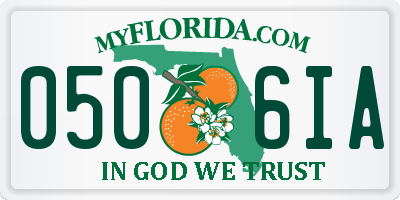 FL license plate 0506IA