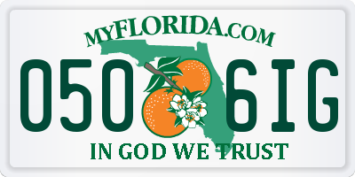 FL license plate 0506IG