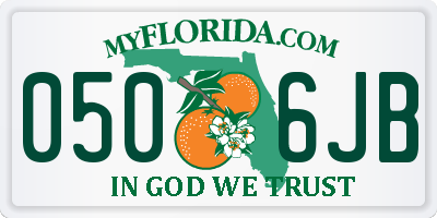 FL license plate 0506JB