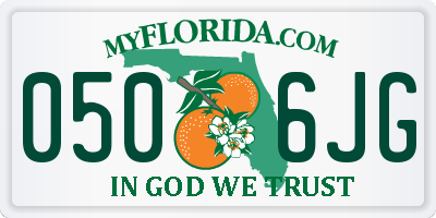 FL license plate 0506JG