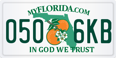 FL license plate 0506KB