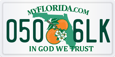 FL license plate 0506LK