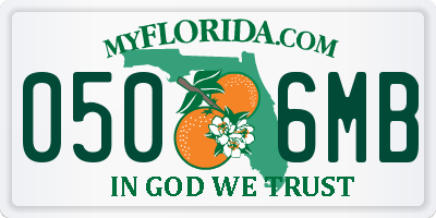 FL license plate 0506MB