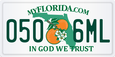FL license plate 0506ML