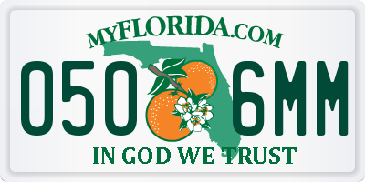 FL license plate 0506MM