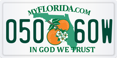 FL license plate 0506OW