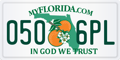 FL license plate 0506PL