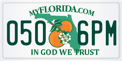 FL license plate 0506PM
