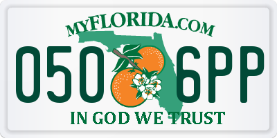 FL license plate 0506PP