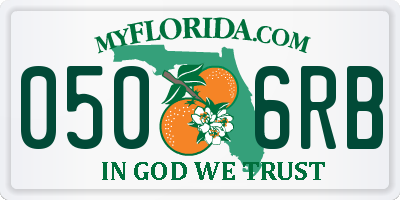 FL license plate 0506RB