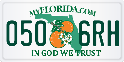 FL license plate 0506RH