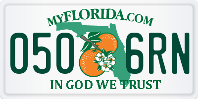 FL license plate 0506RN