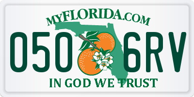 FL license plate 0506RV