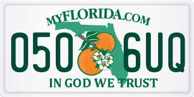 FL license plate 0506UQ