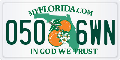 FL license plate 0506WN