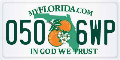 FL license plate 0506WP
