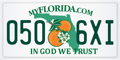 FL license plate 0506XI