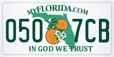 FL license plate 0507CB